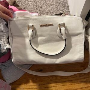 Michael Kors White Satchel Bag